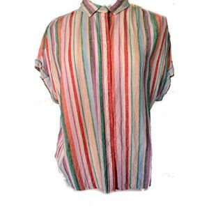 TIME TRU, COTTON AND 47%LYOCELL,  MULTI COLORED, SIZE L